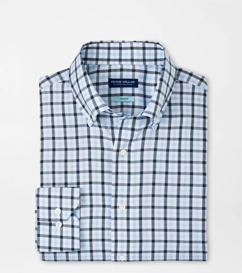 Peter Millar Sport Shirts^Combe Cotton Sport Shirt BROOKBLUE
