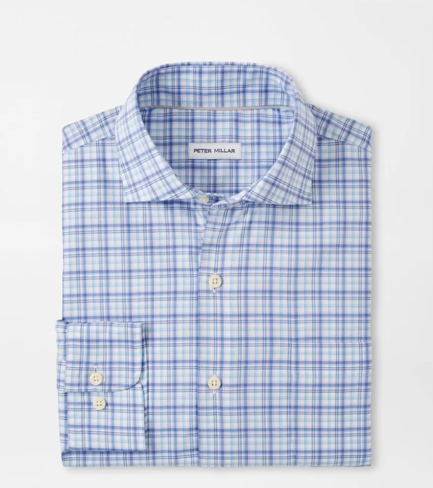 Peter Millar Sport Shirts^Garrow Crown Lite Cotton-Stretch Sport Shirt BLUEFREESIA