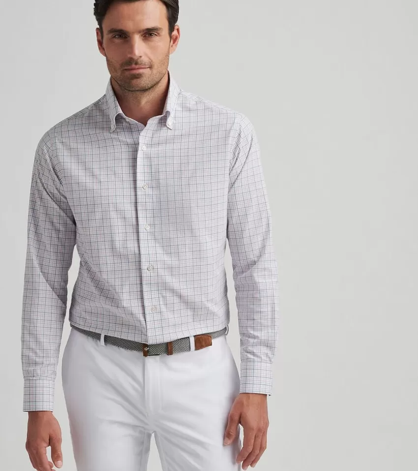 Peter Millar Sport Shirts^Getz Performance Poplin Sport Shirt Navy