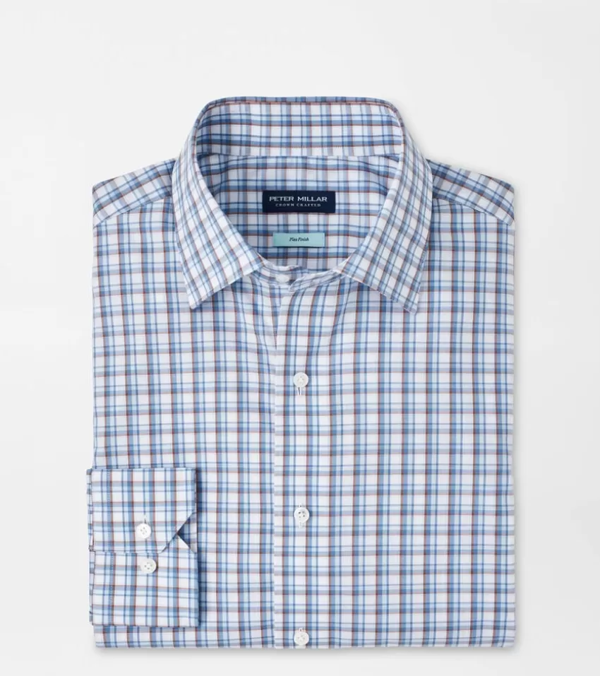Peter Millar Sport Shirts^Howgill Cotton Sport Shirt BROOKBLUE