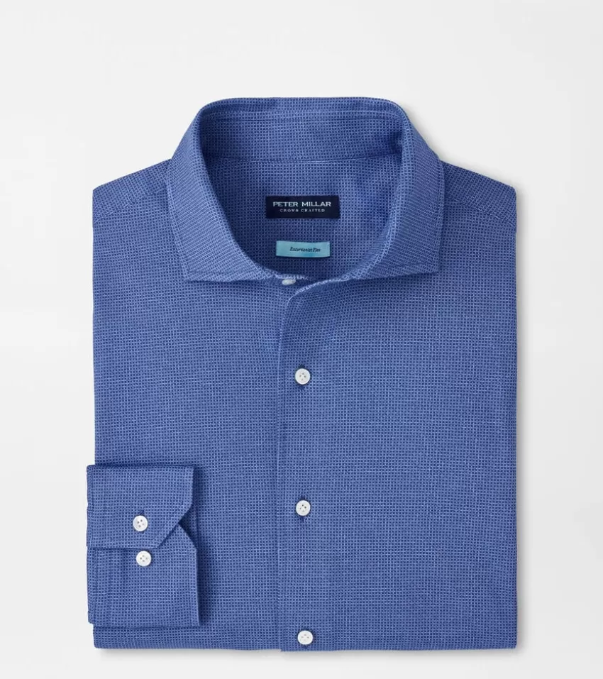 Peter Millar Sport Shirts^Lake District Excursionist Flex Sport Shirt Navy