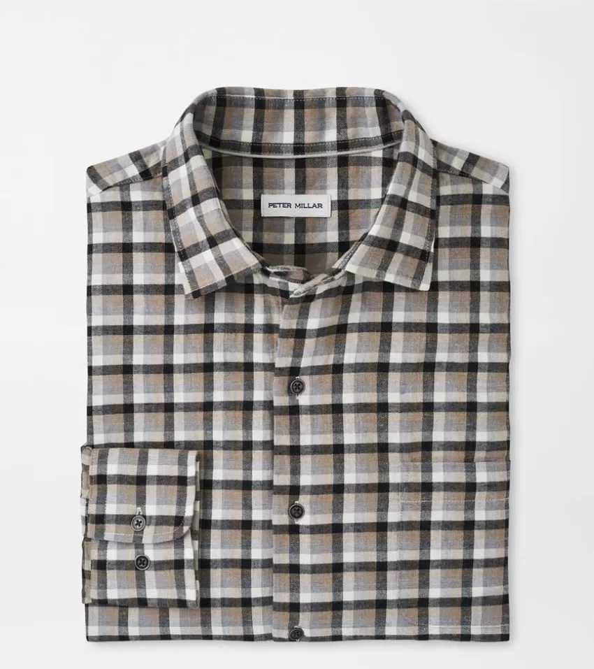 Peter Millar Sport Shirts^North Bay Cotton Sport Shirt DarkSand