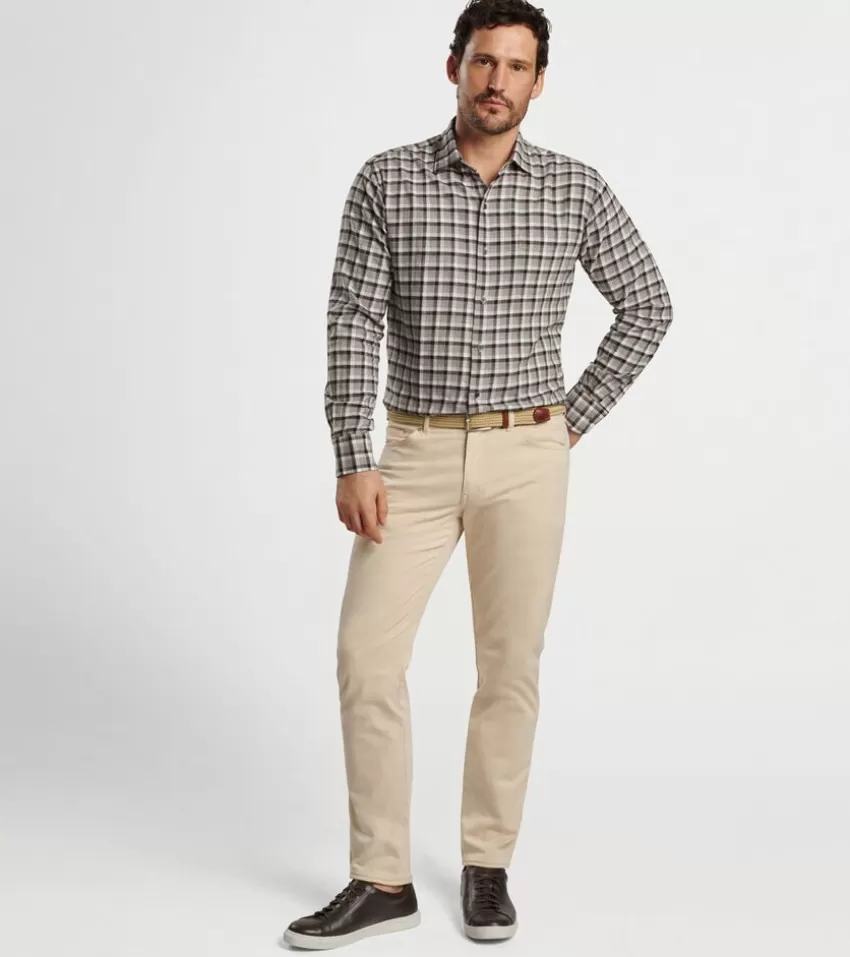 Peter Millar Sport Shirts^North Bay Cotton Sport Shirt DarkSand