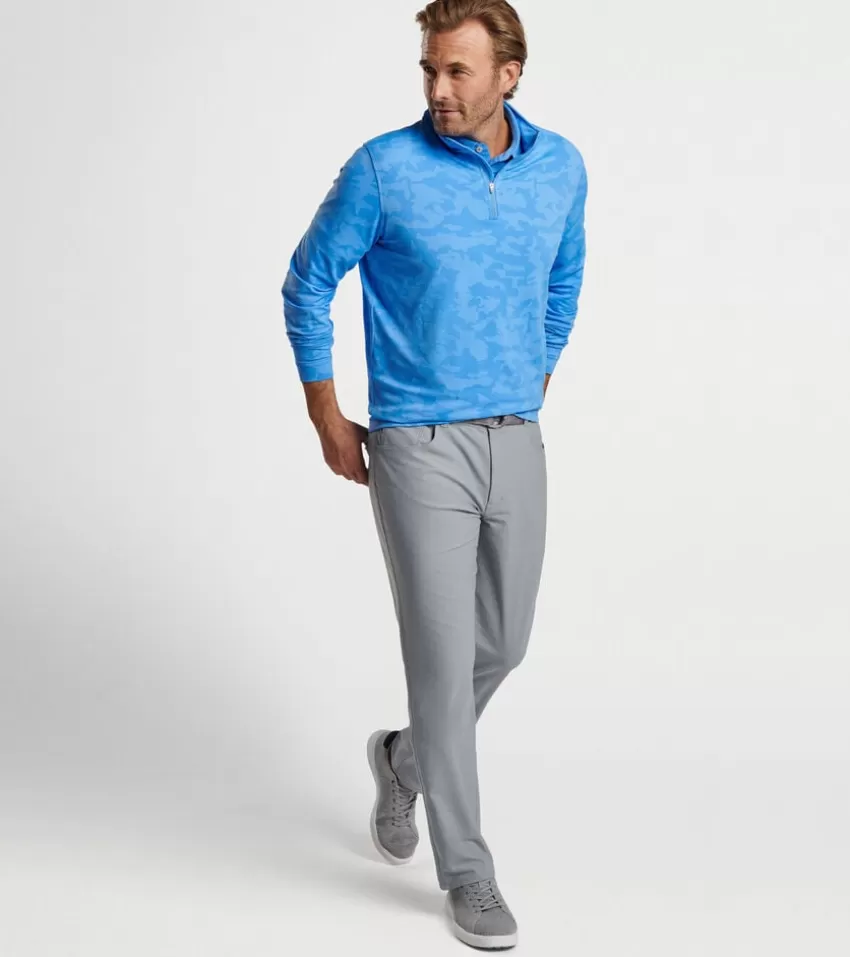 Peter Millar Pullovers | Pullovers^Perth Camo Performance Quarter-Zip LibertyBlue