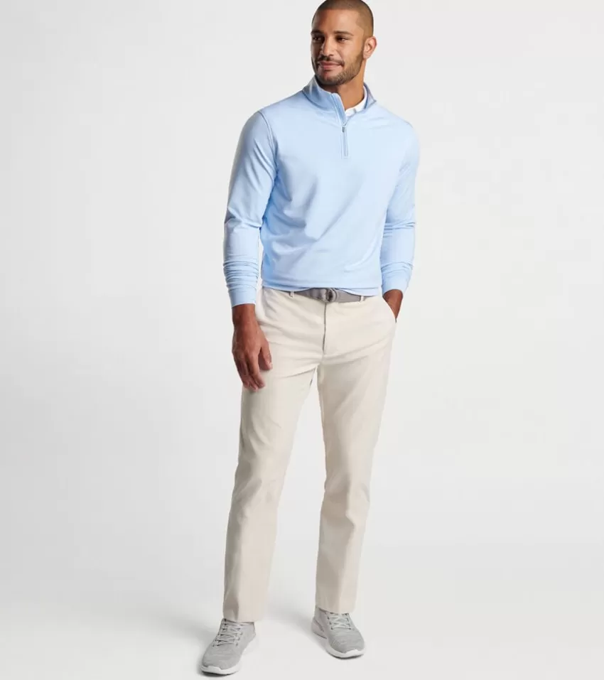 Peter Millar Pullovers | Pullovers^Perth Sugar Stripe Performance Quarter-Zip CottageBlue/White