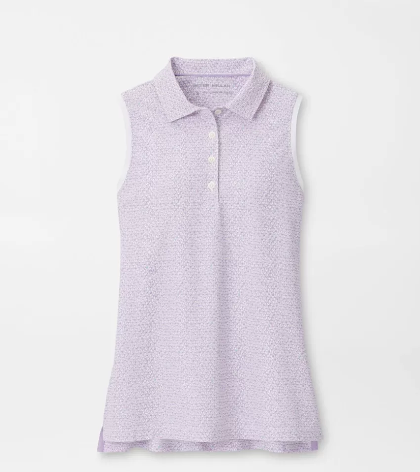 Peter Millar Polos & Shirts | Polos & Shirts^Sip and Swing Banded Sport Mesh Sleeveless Button Polo GARDENVIOLET