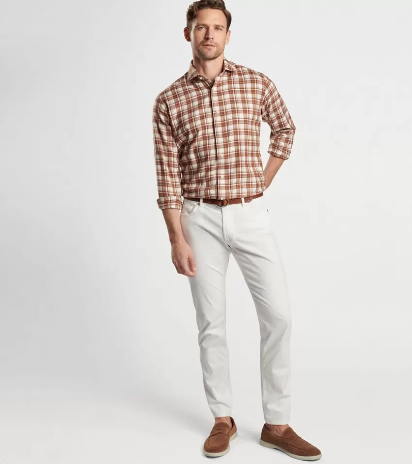 Peter Millar Sport Shirts^Trento Italian Flannel Sport Shirt Tawny