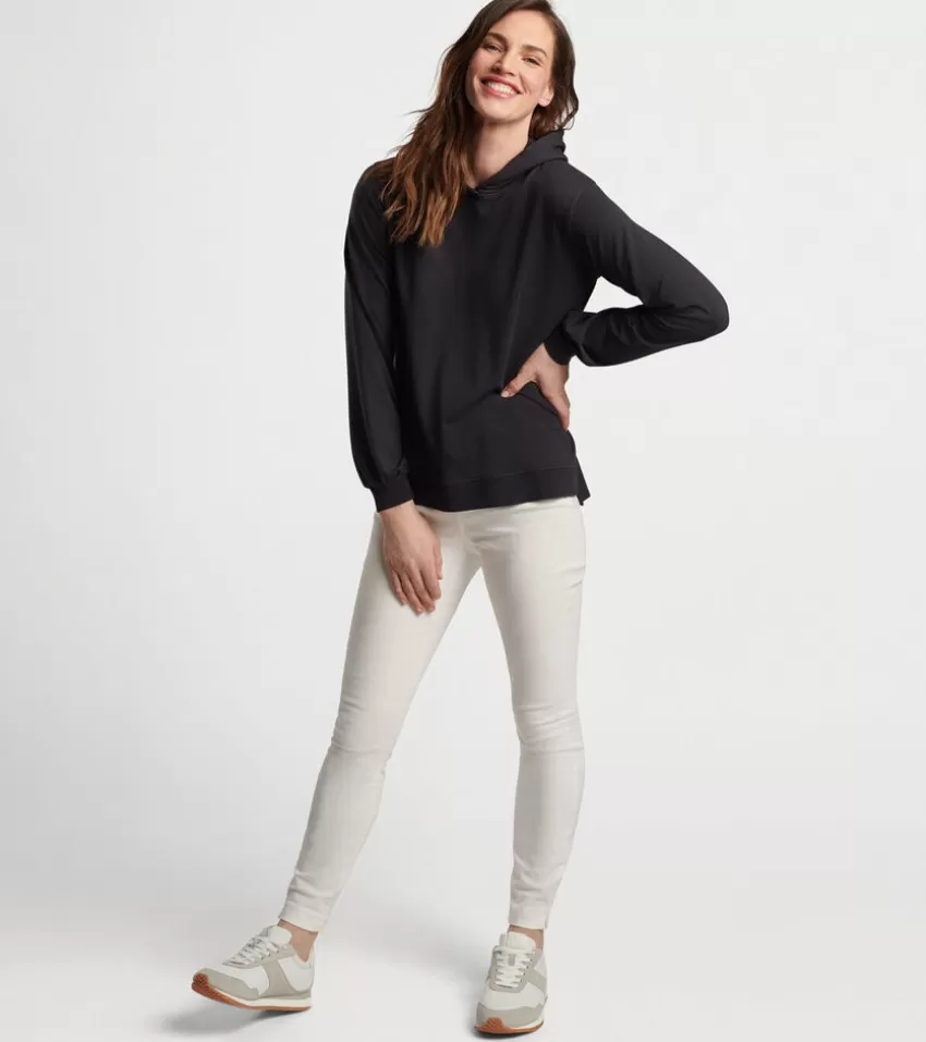 Peter Millar Pullovers & Layers^Women's Lava Wash Relaxed Hoodie Black